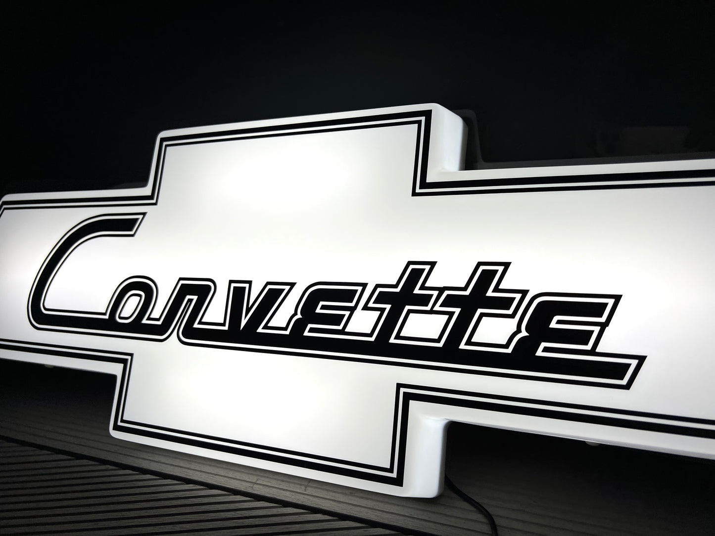 Chevrolet Corvette Illuminated Logo Sign #B19