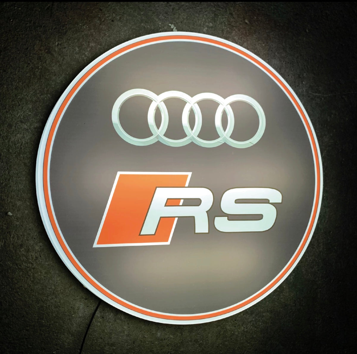 AUDI RS Illuminated Logo Sign #B74