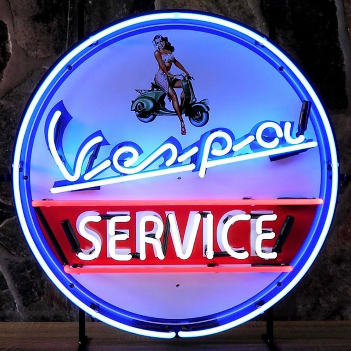 Vespa Service Neon Sign #N111