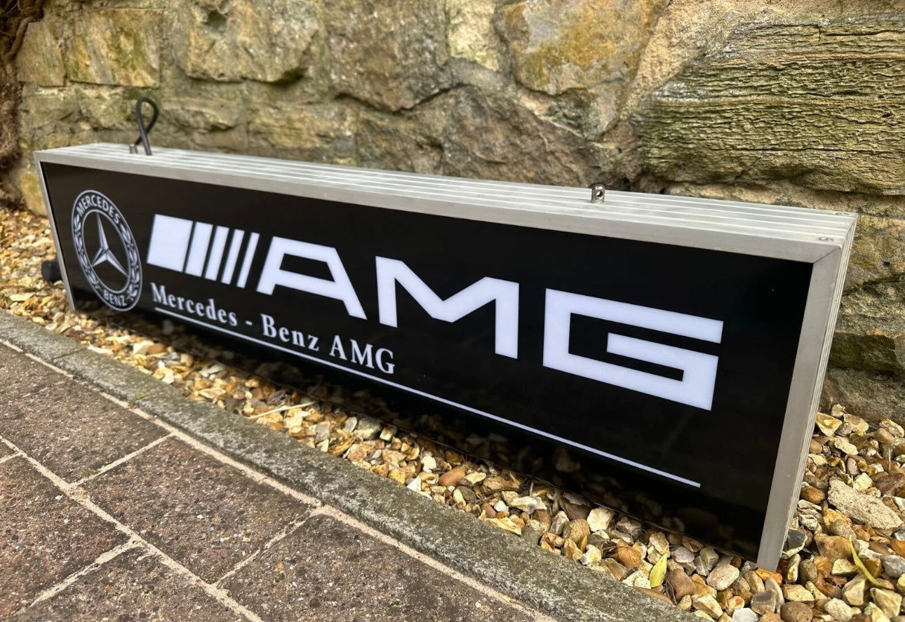 Mercedes Benz AMG Double Sided Dealership Illuminated Sign #D41
