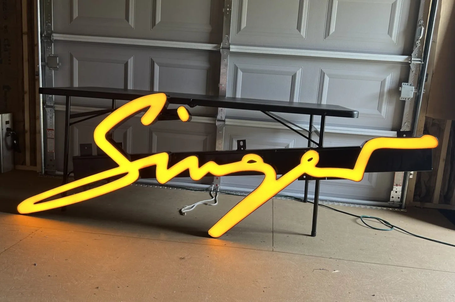 Singer Reimagined Porsche Illuminated Sign #D44
