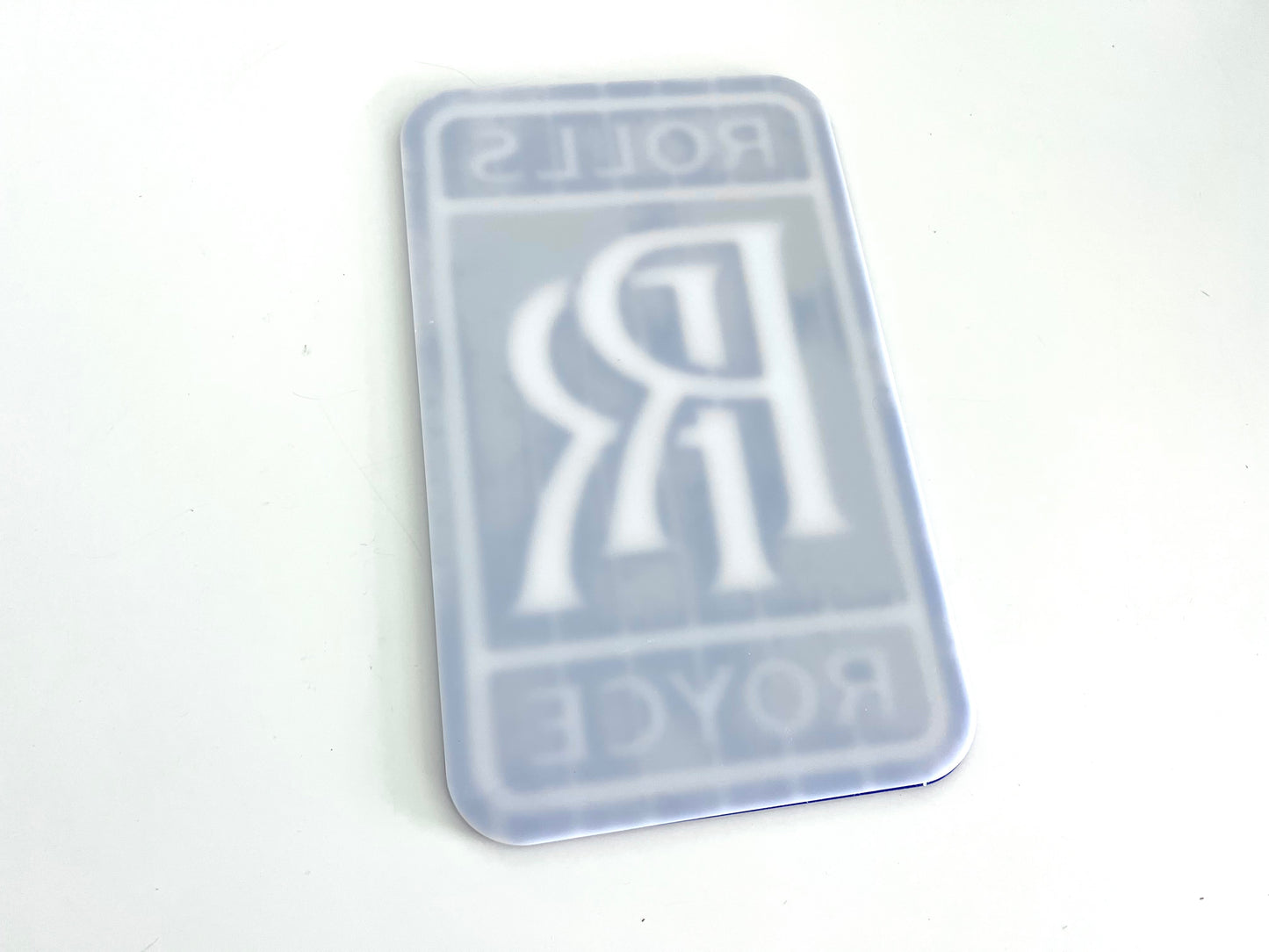 Rolls Royce Blue Acrylic Logo Sign #A111