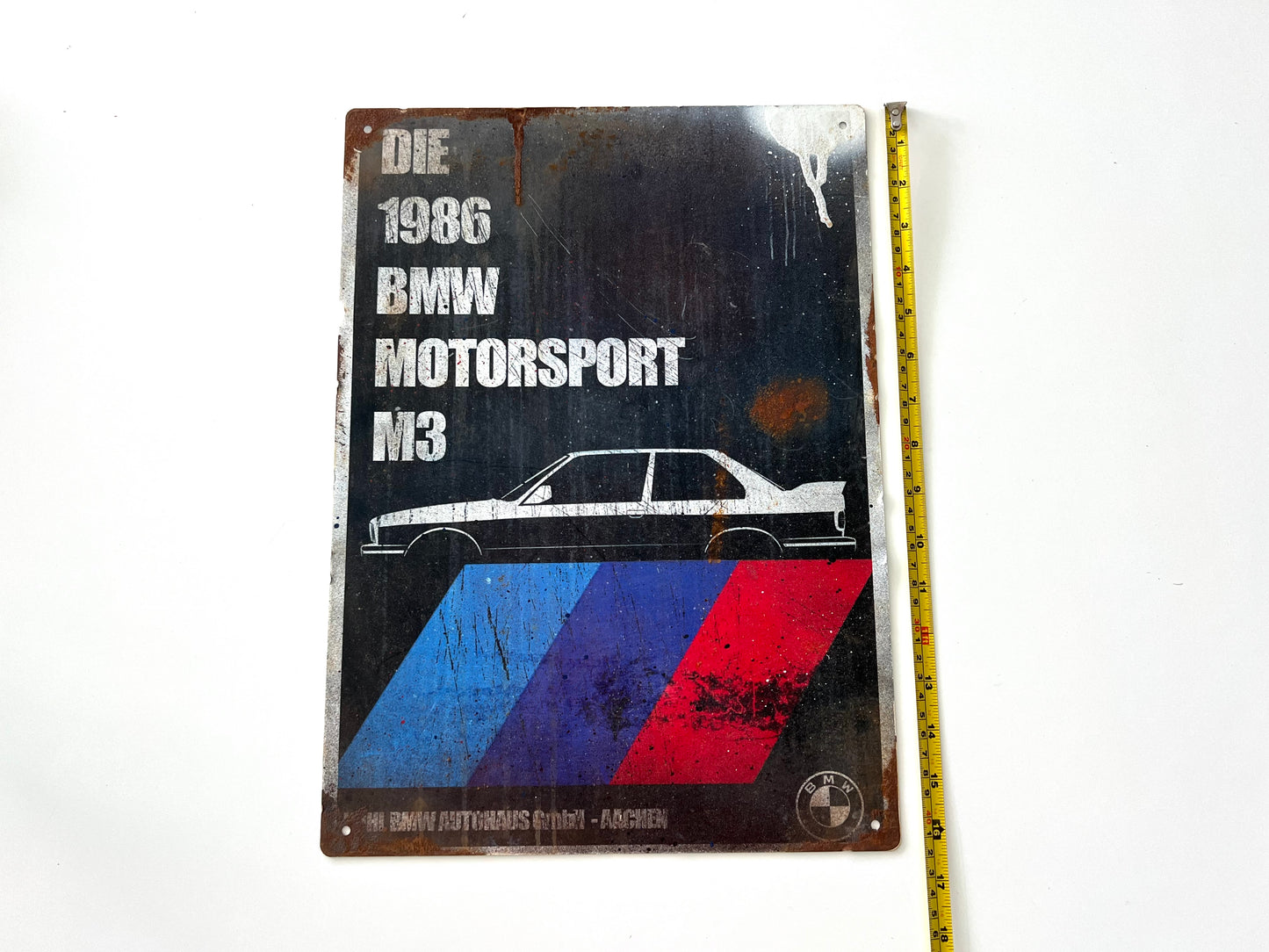BMW M3 Vintage Metal Sign #A18