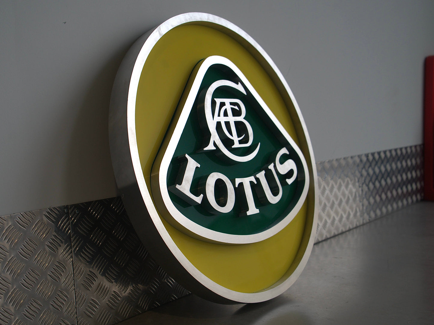 Lotus Dealership Crest Logo Sign #D52