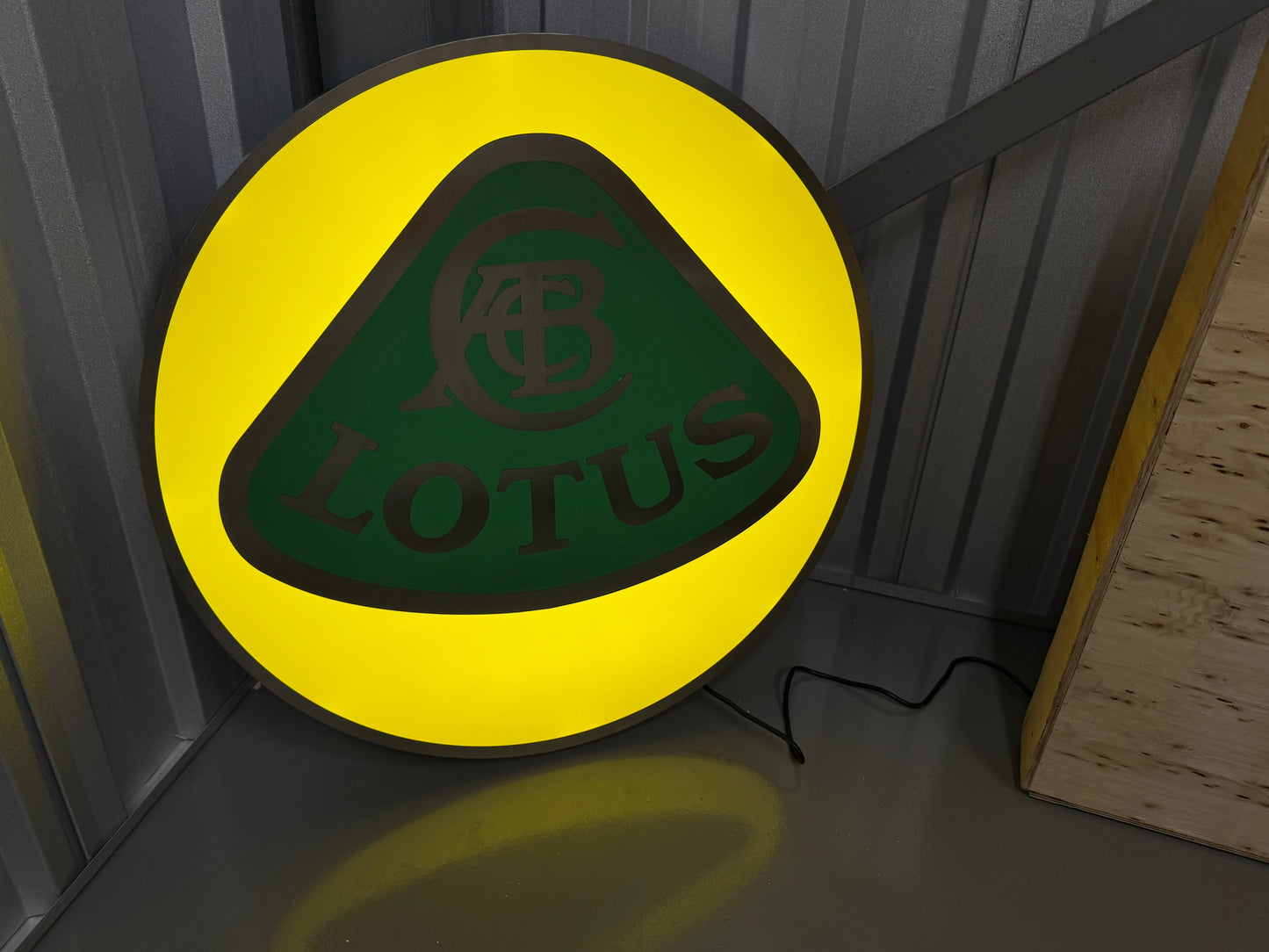 Lotus Illuminated Dealership Crest Logo Sign #D54