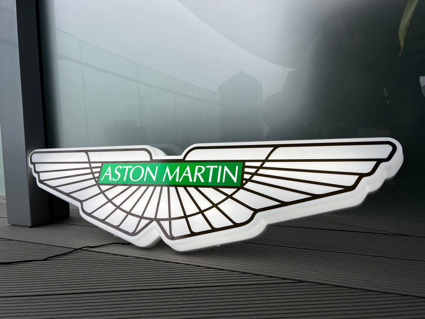 Aston Martin Illuminated Wings Sign #B6