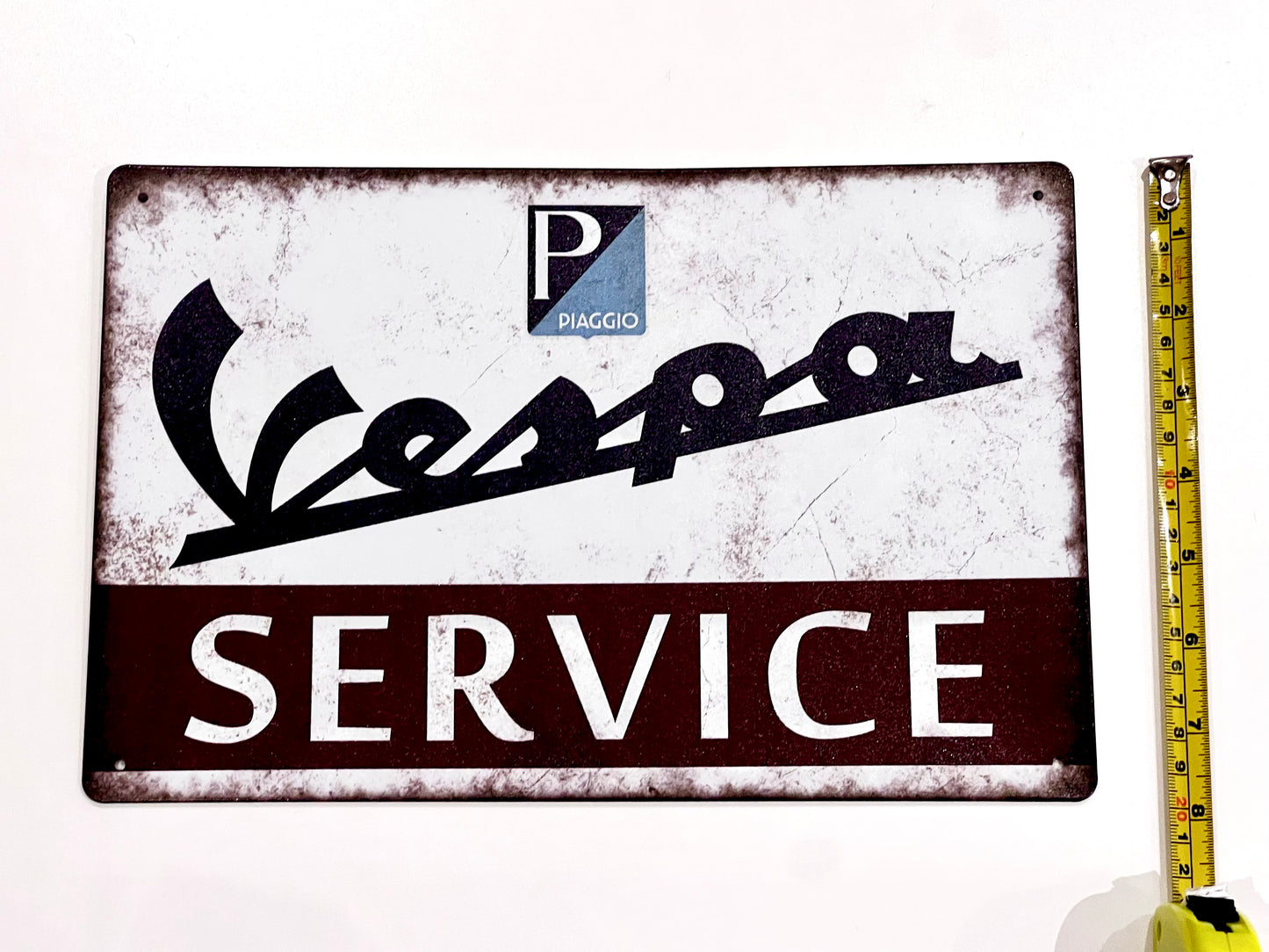 Vespa Service Metal Sign #A104