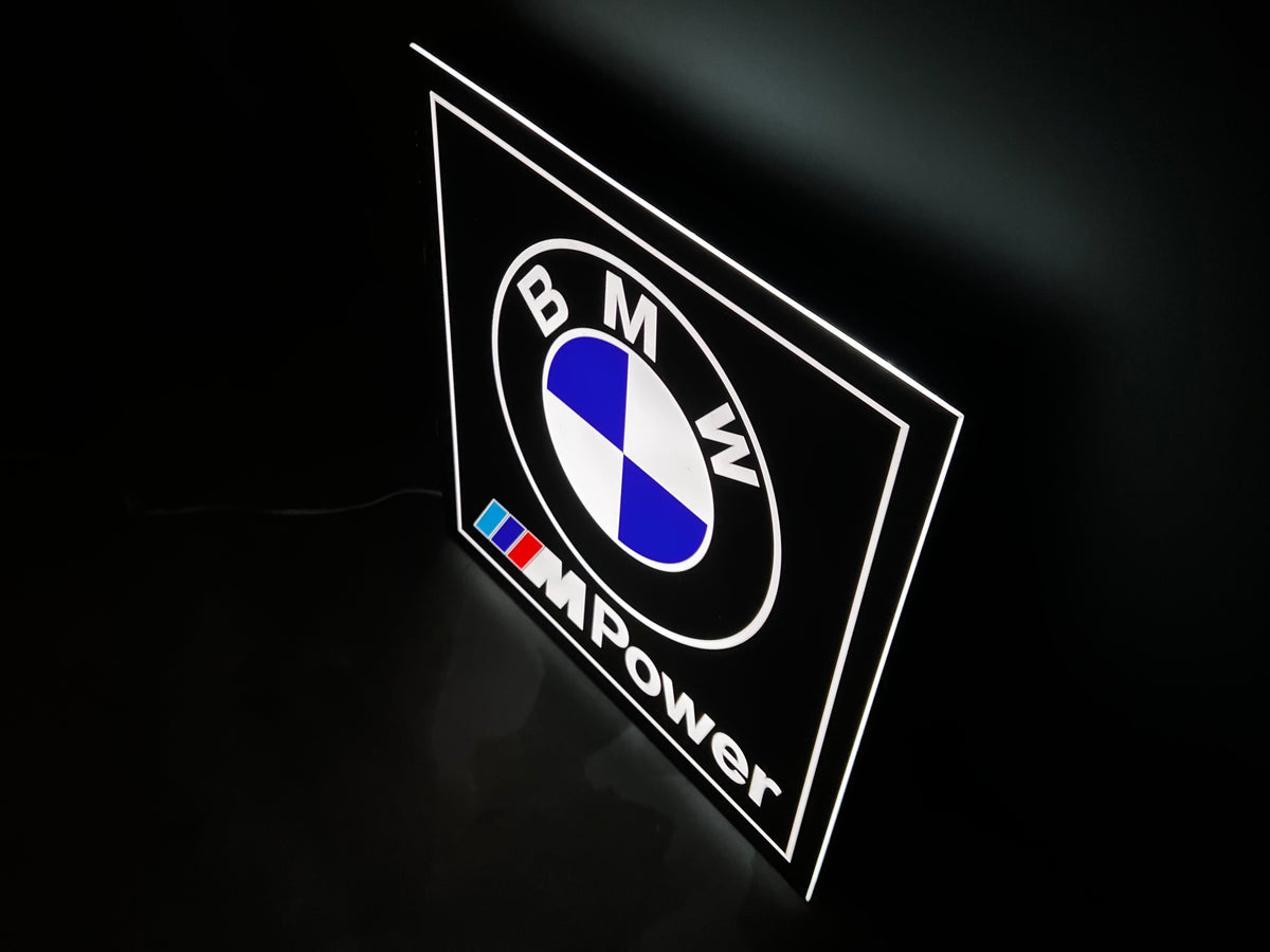 BMW M Power Illuminated Logo Sign #B13