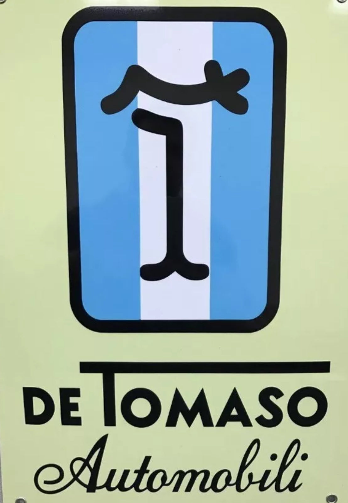 DeTomaso Metal Sign #A116