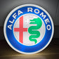 Alfa Romeo Round Illuminated Logo Sign #B4