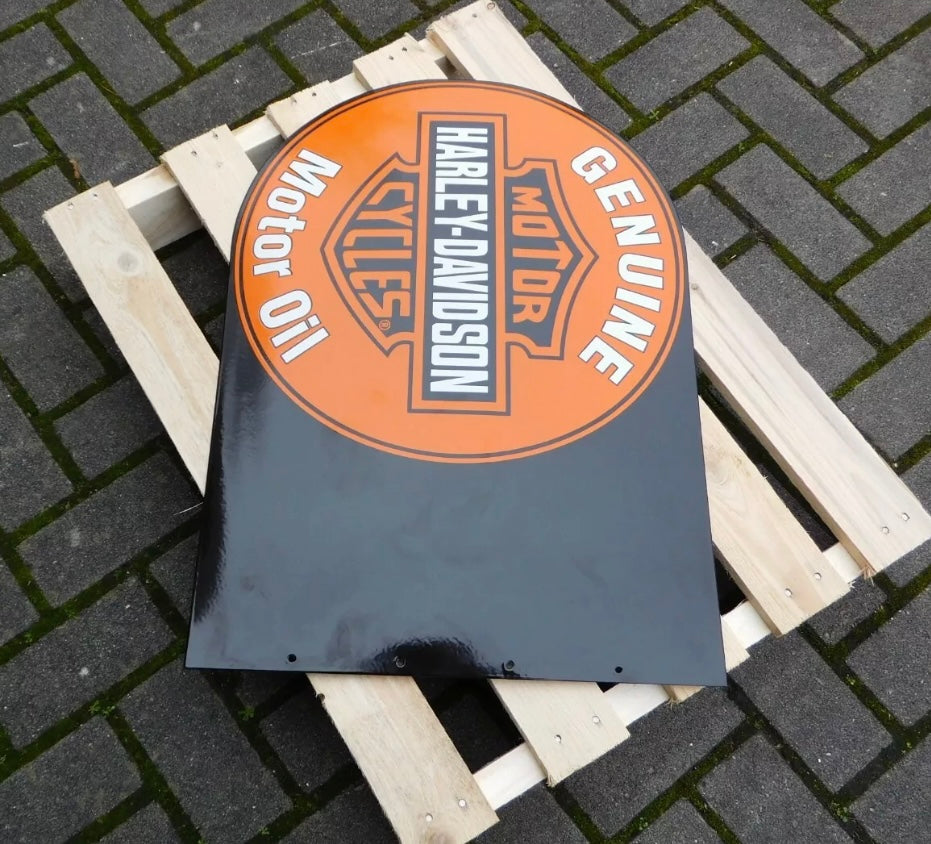 Harley Davidson Motorcycles Enamel Sign #A48