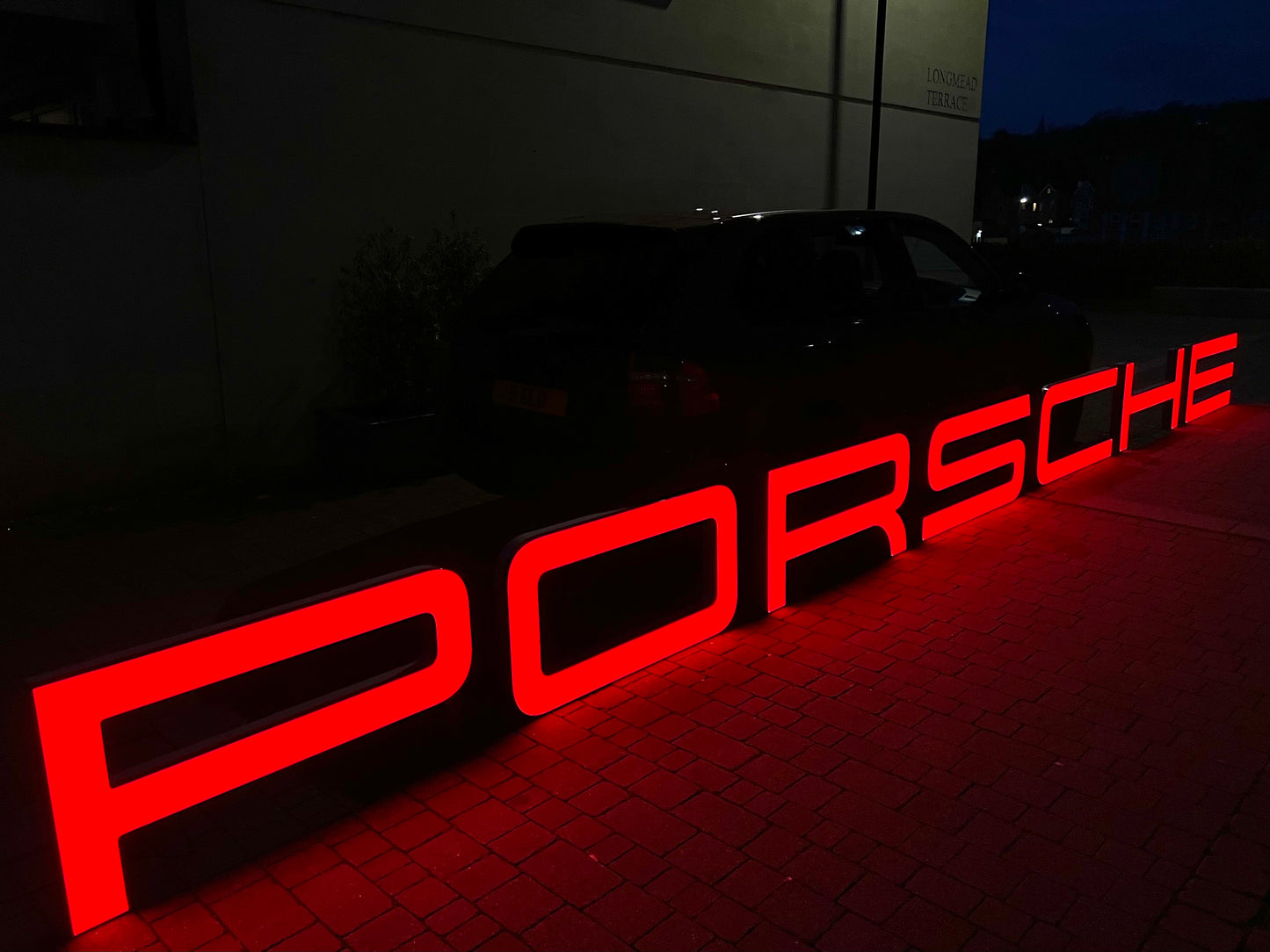 Porsche Dealership Illuminated Sign #D33