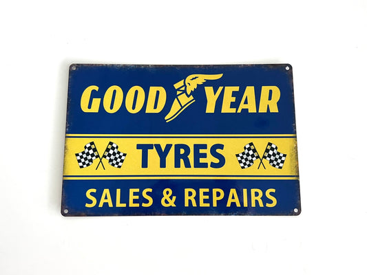 Goodyear Tyres Metal Sign #A77