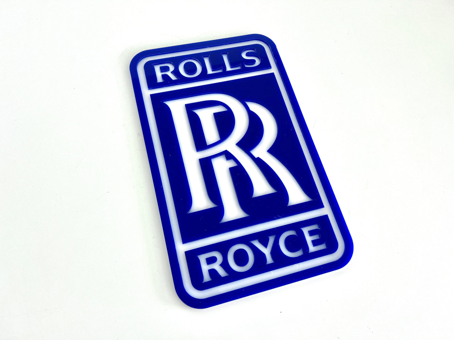 Rolls Royce Blue Acrylic Logo Sign #A111