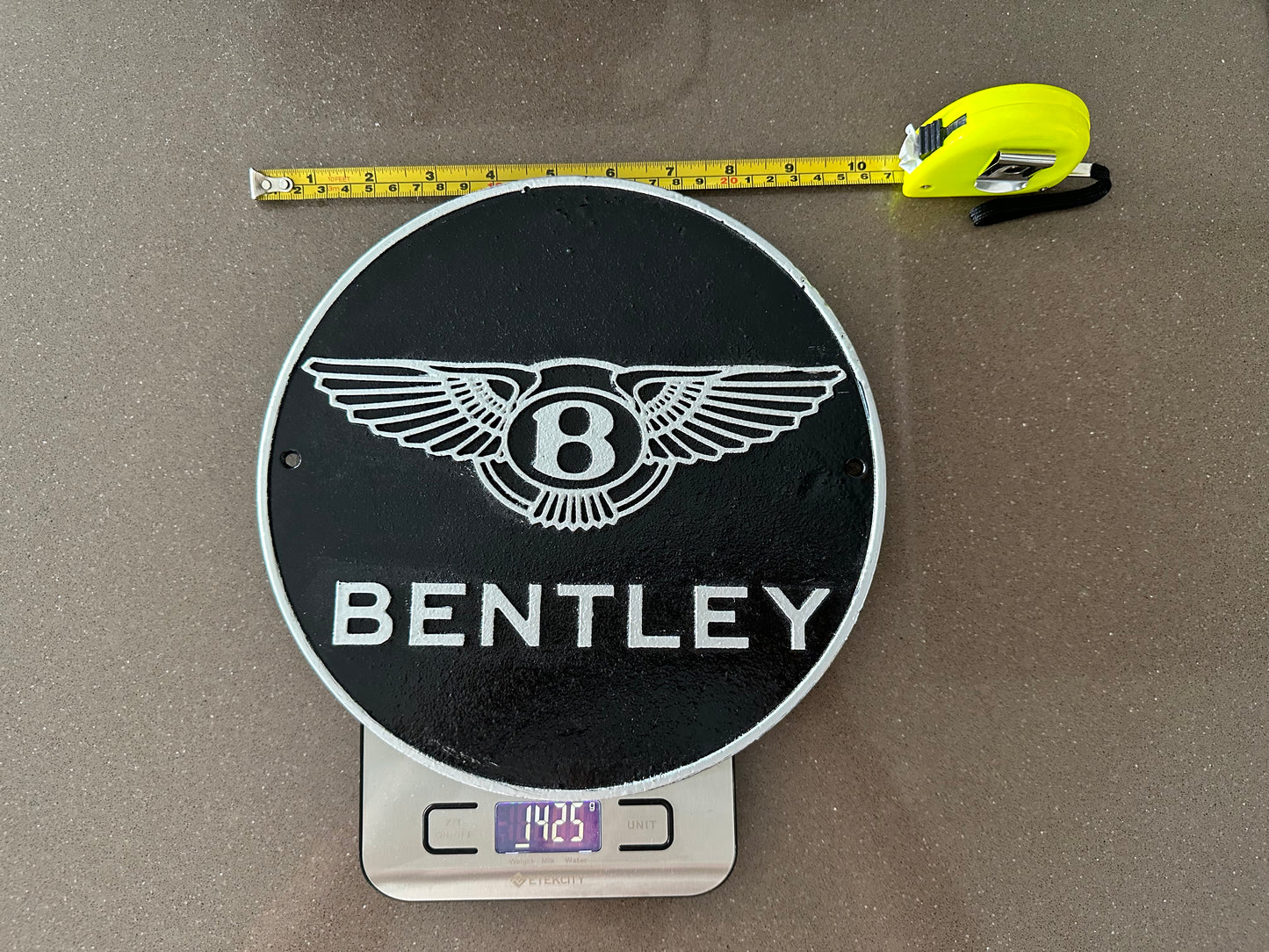 Bentley Round Metal Plaque Sign #A12