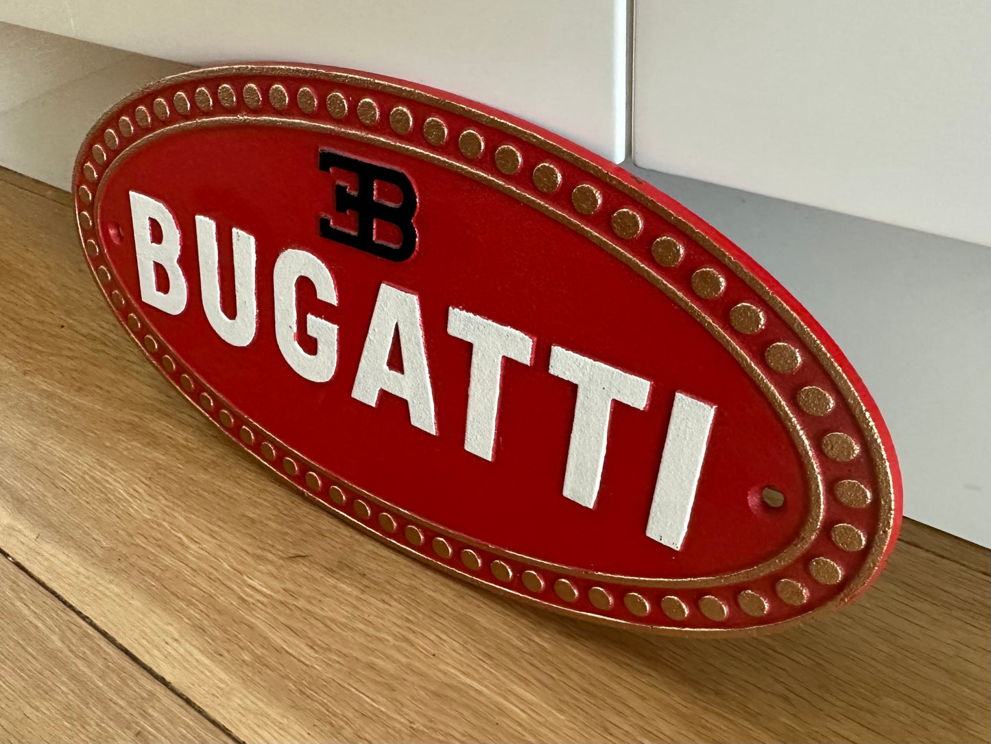 Bugatti Metal Logo Sign #A21