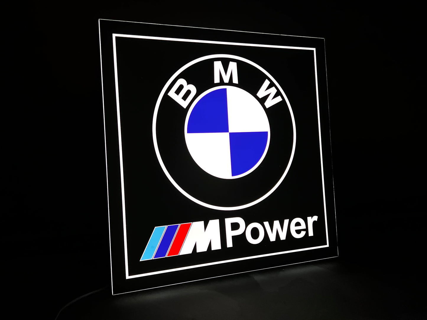 BMW M Power Illuminated Logo Sign #B13