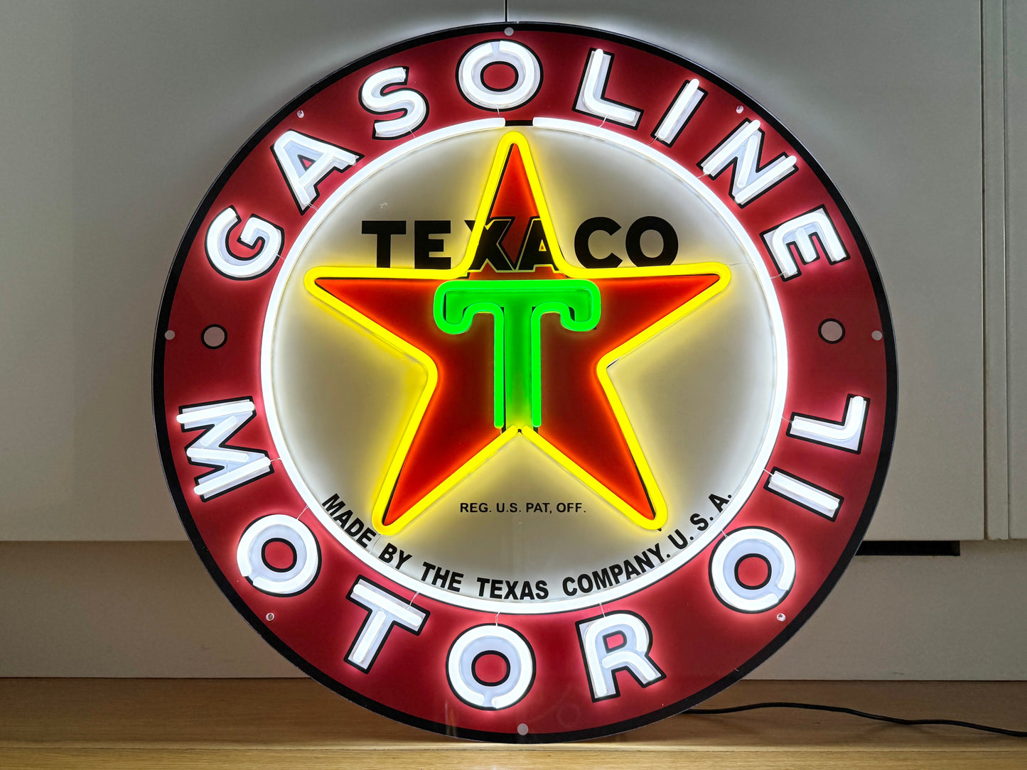Texaco Gasoline Motor Oil Neon Sign #N143