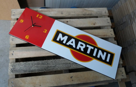 Martini Enamel Clock Sign #A58