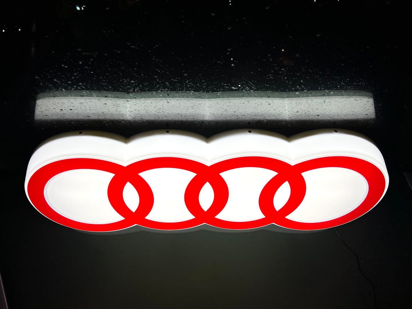 AUDI Rings Illuminated Logo Sign #B8