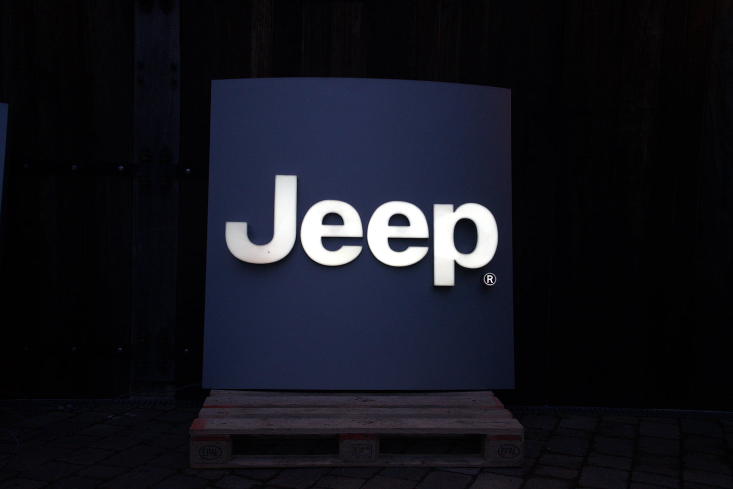Jeep Dealership Illuminated Logo Sign #D48