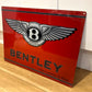 Bentley Red Metal Plaque Sign #A11