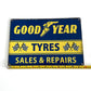 Goodyear Tyres Metal Sign #A77