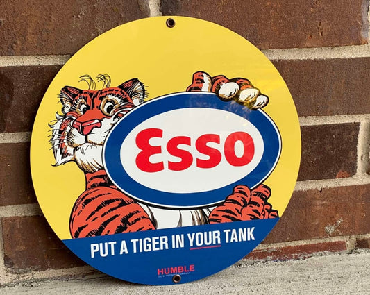 Esso Enamel Metal Sign #A29