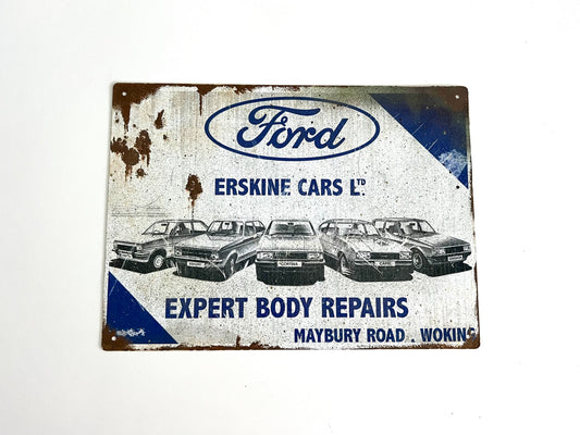 Ford Erskine Vintage Metal Sign #A76