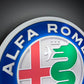 Alfa Romeo Round Illuminated Logo Sign #B4