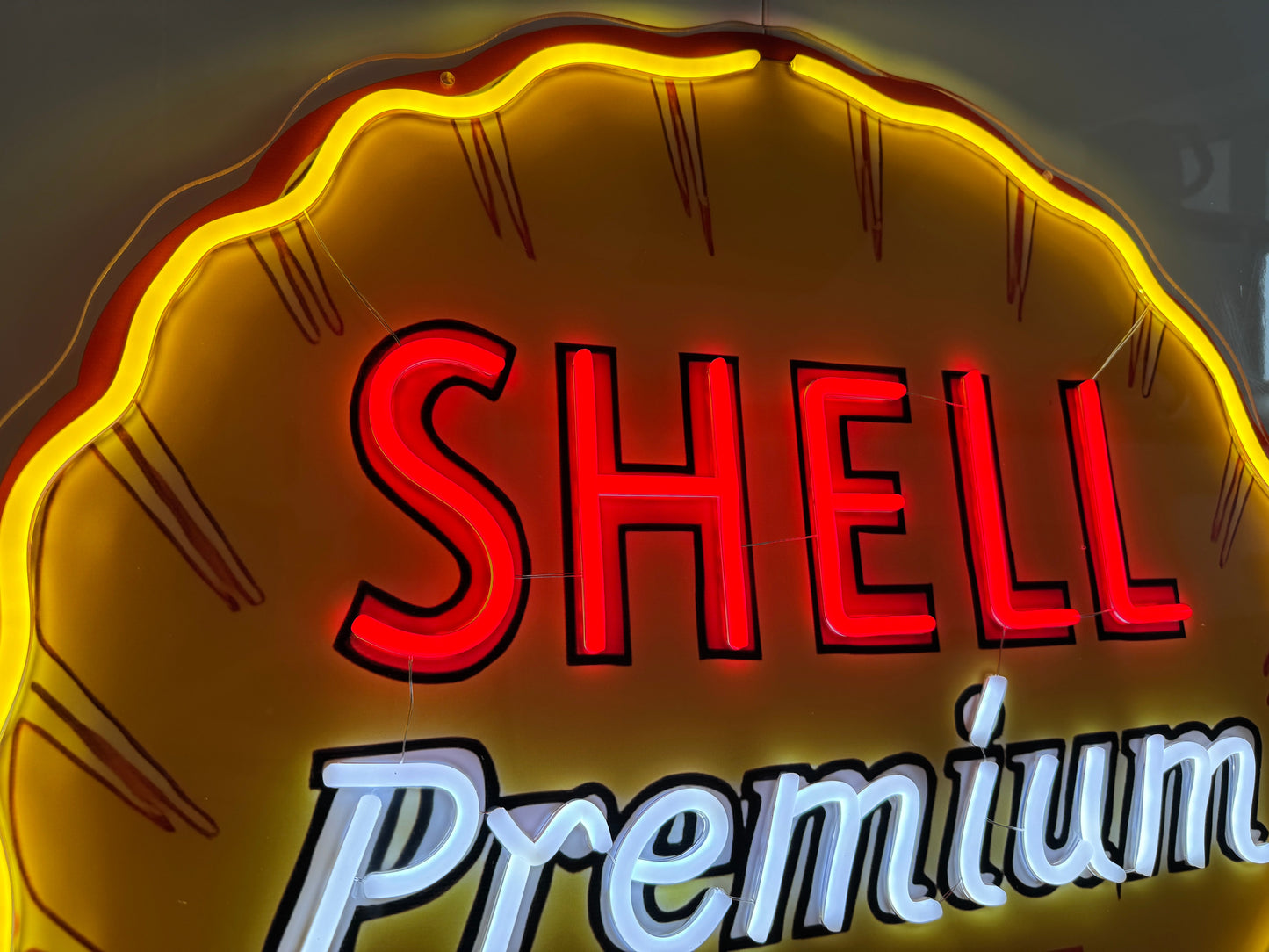 Shell Premium Gas Neon Sign #N137