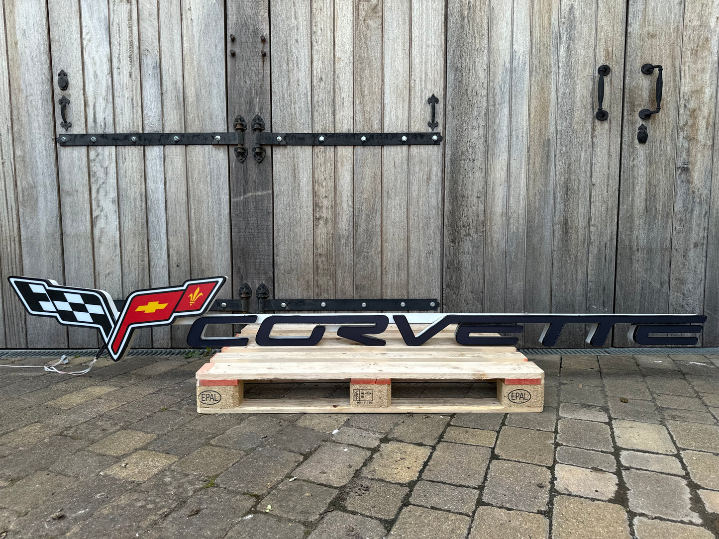 Corvette Dealership Illuminated Logo Sign #D3