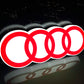 AUDI Rings Illuminated Logo Sign #B8