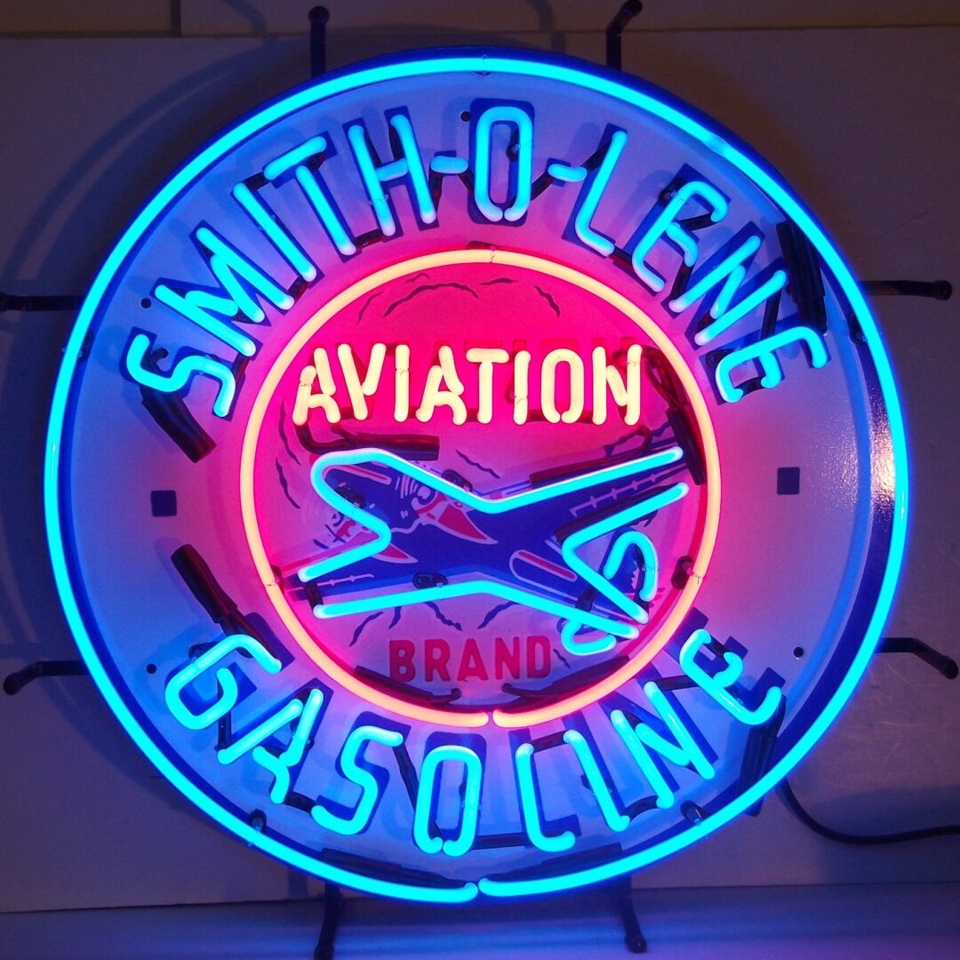 Smith-O-Lene Aviation Gasoline Neon Sign #N99