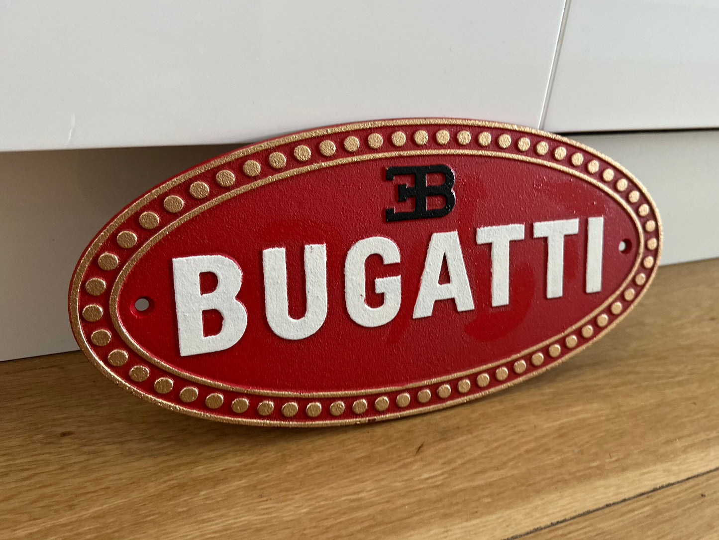Bugatti Metal Logo Sign #A21