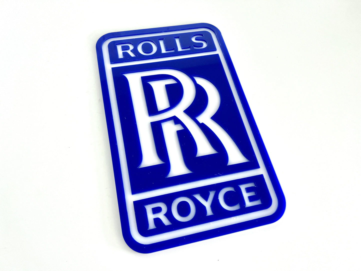 Rolls Royce Blue Acrylic Logo Sign #A111