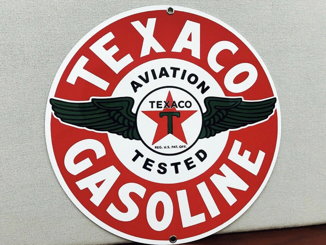 Texaco Enamel Metal Sign #A37