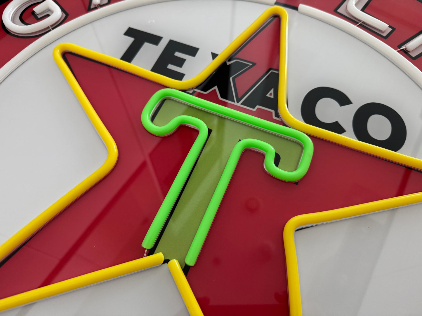 Texaco Gasoline Motor Oil Neon Sign #N143