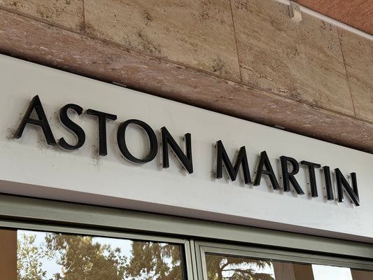 Aston Martin Dealership Spellout Sign #D23