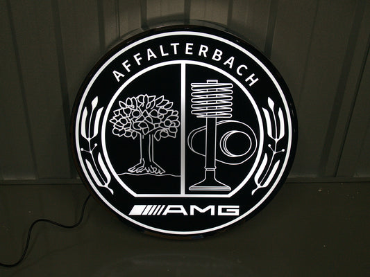 Mercedes Benz AMG Dealership Illuminated Sign Black #D53