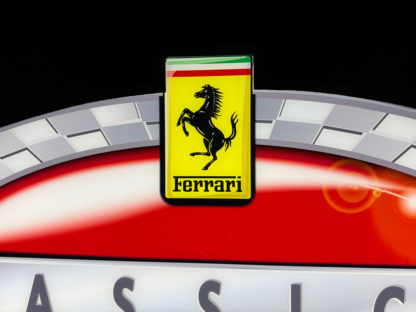 Ferrari Classiche Illuminated Logo Sign #D32