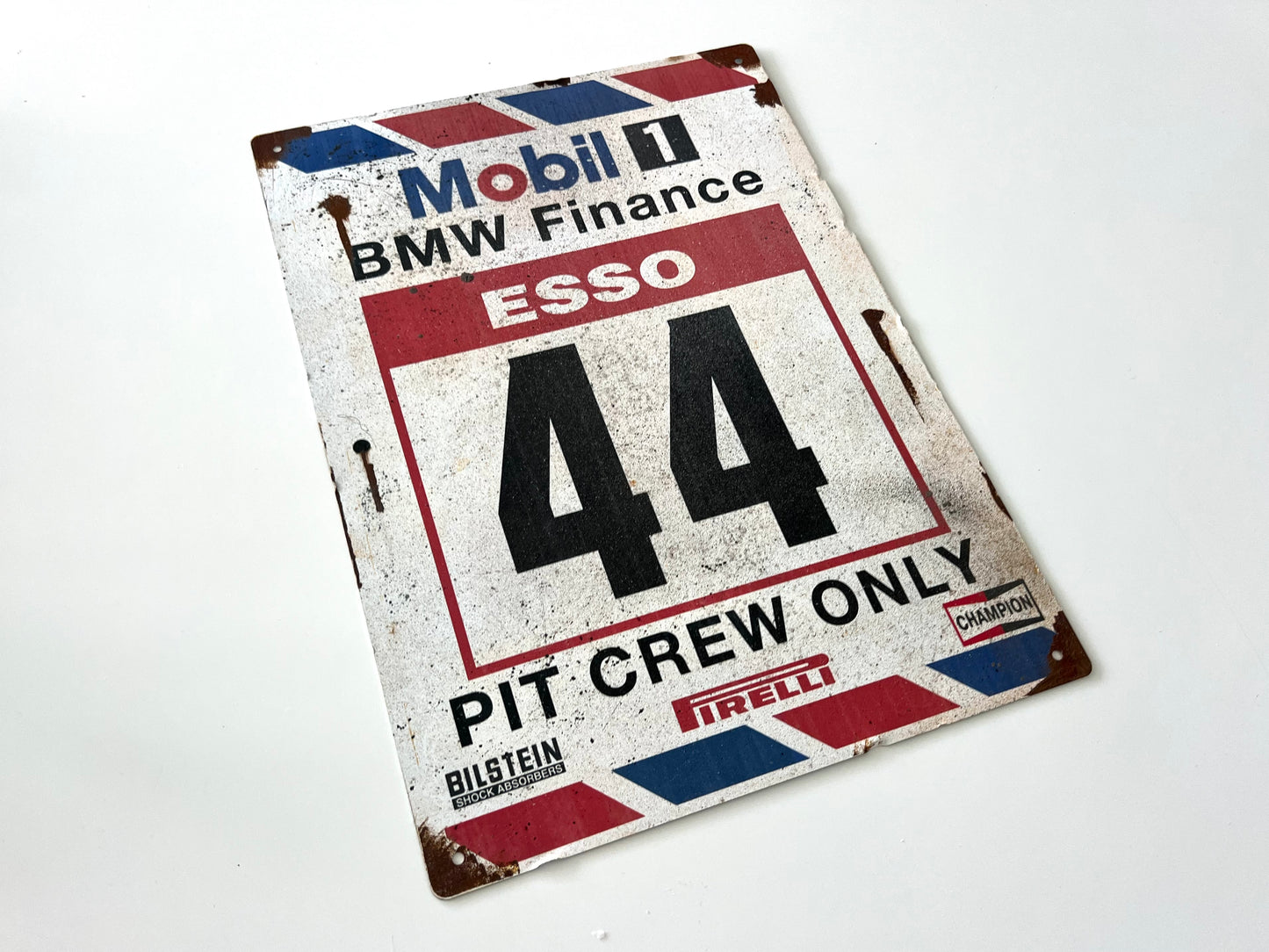 BMW Mobil 1 Esso Vintage Metal Sign #A19