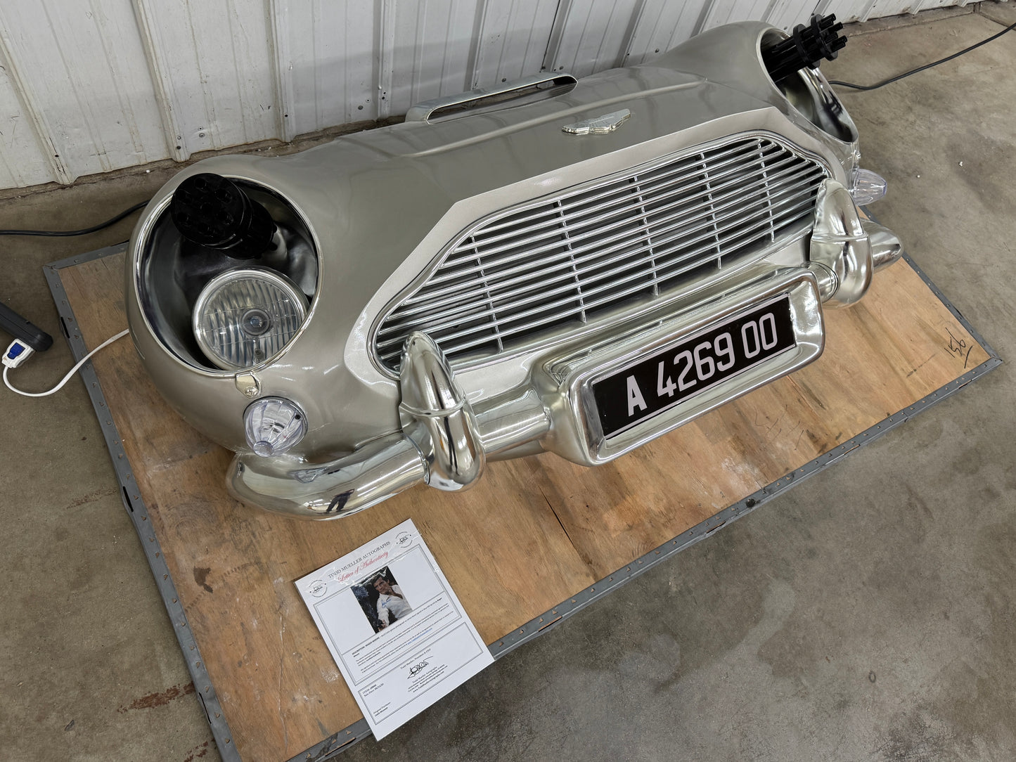 Aston Martin DB5 Full Scale Front Bumper Display Model #P1