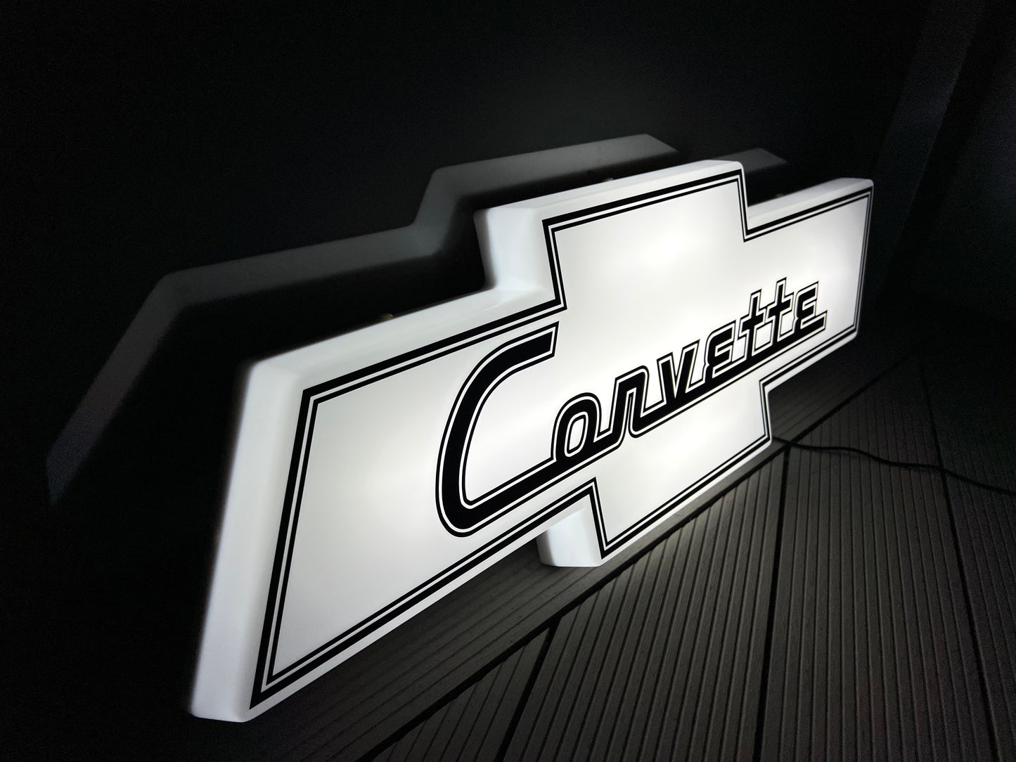 Chevrolet Corvette Illuminated Logo Sign #B19