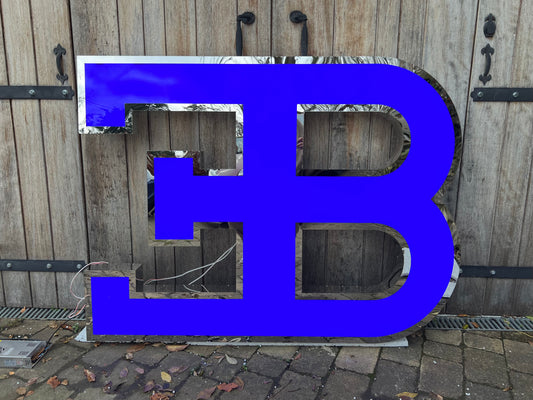 Bugatti EB Dealership Illuminated Logo Sign #D1