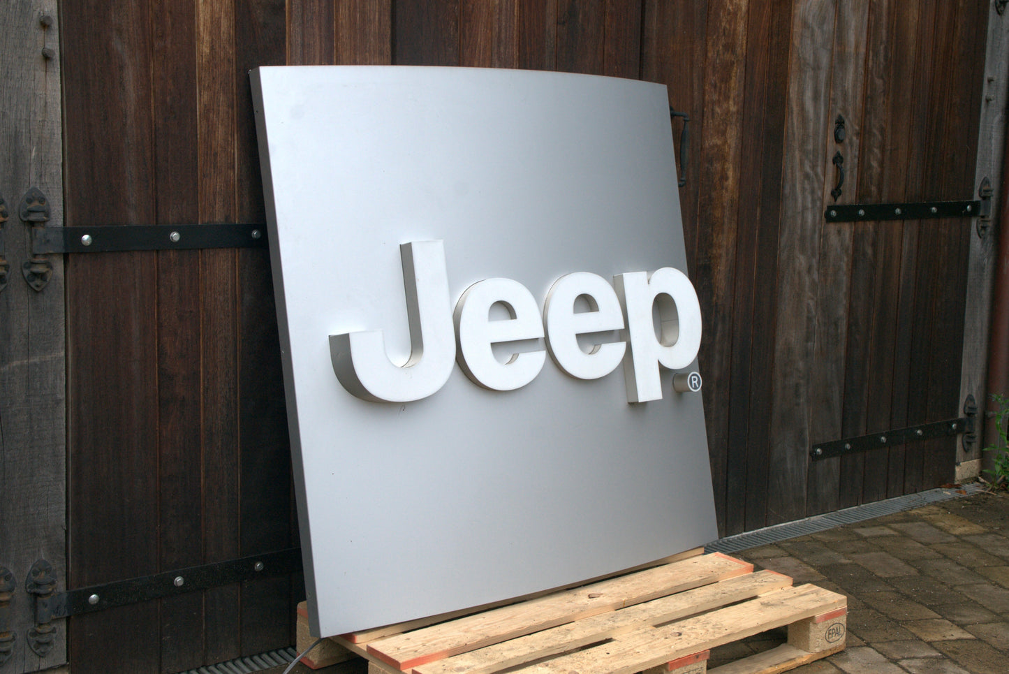 Jeep Dealership Illuminated Logo Sign #D48