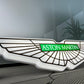 Aston Martin Illuminated Wings Sign #B6