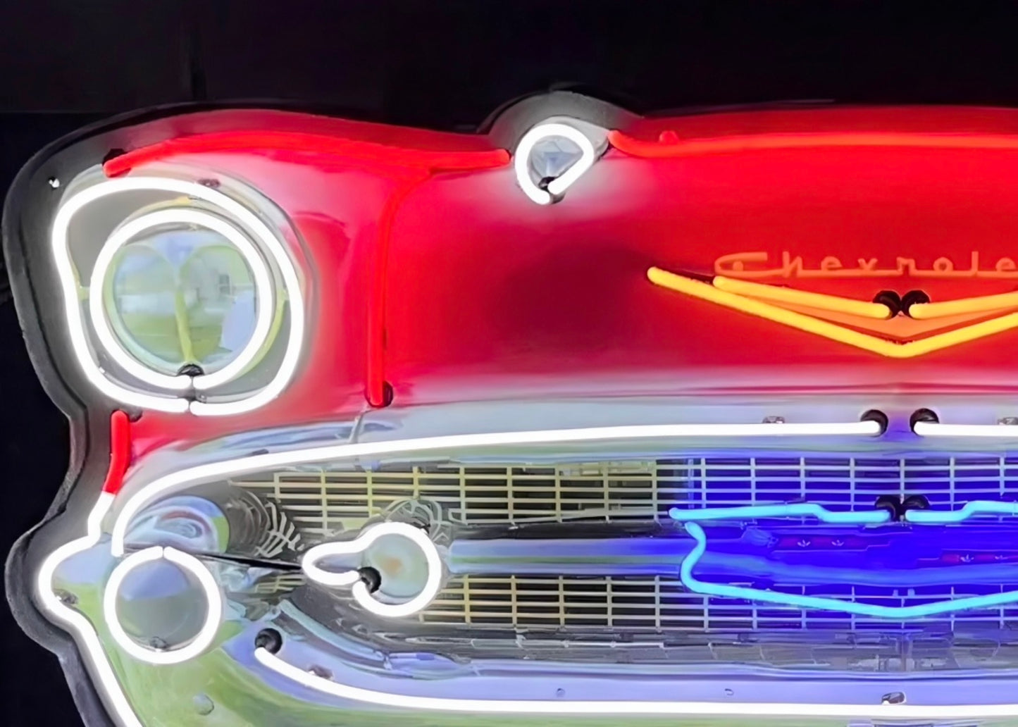 Chevrolet Bel Air Grill Neon Sign #N7