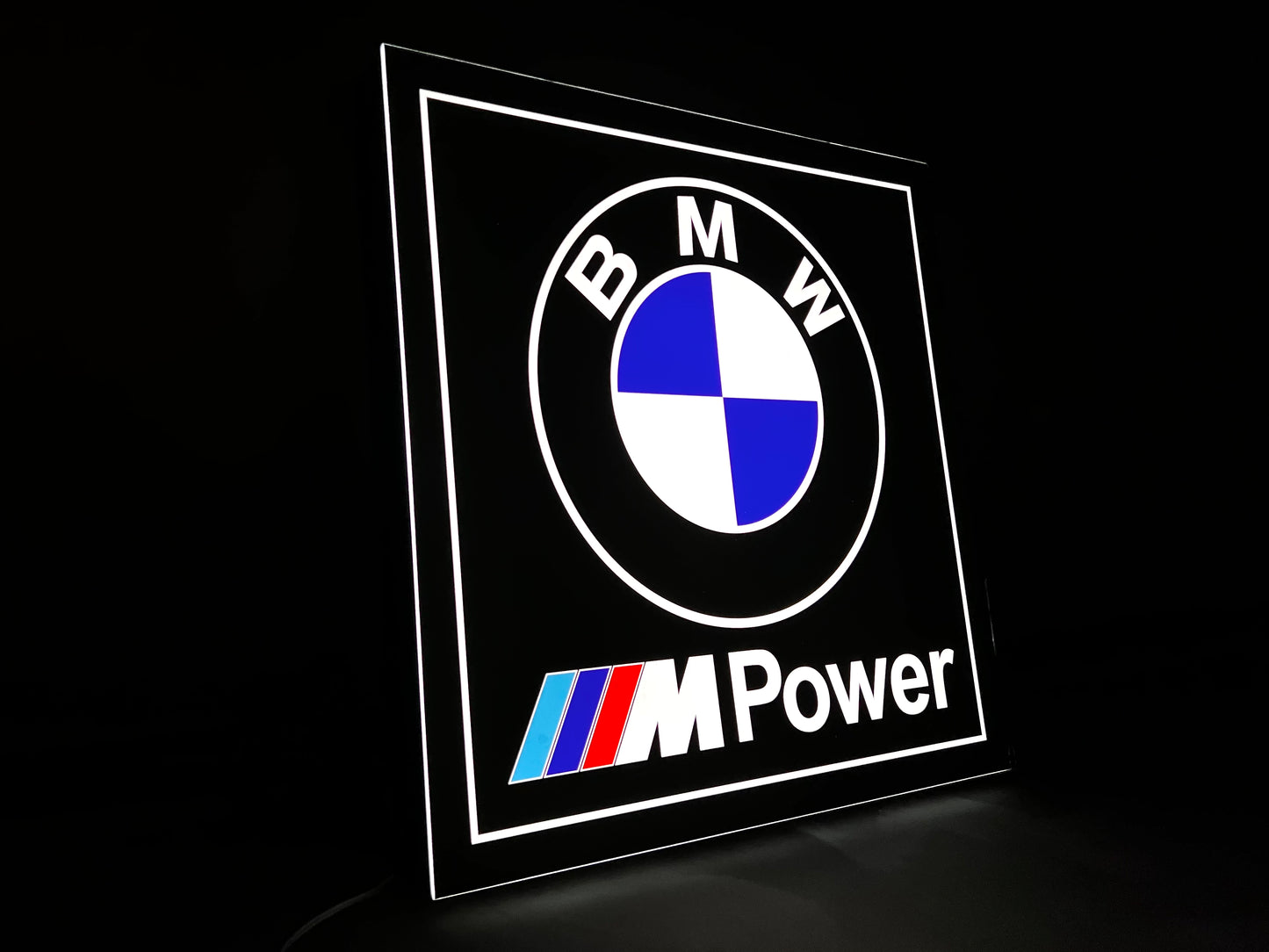 BMW M Power Illuminated Logo Sign #B13