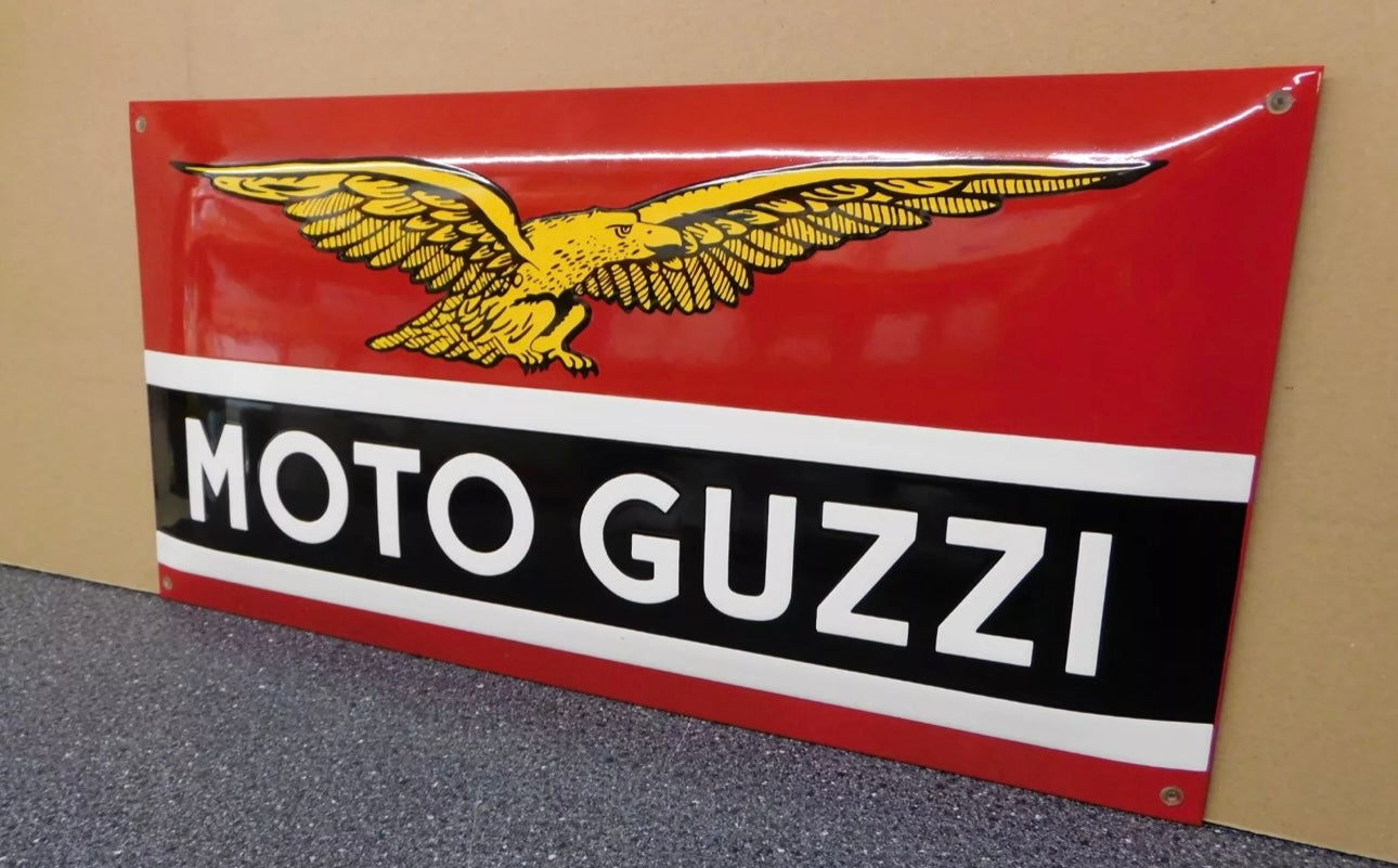 Moto Guzzi Enamel Sign #A64